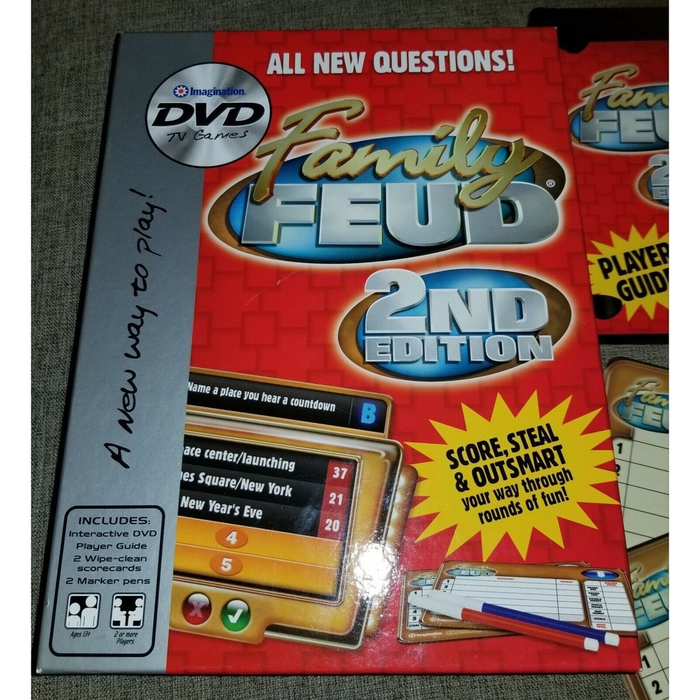 Family Feud Game Show 2nd Edition Interactive DVD Board Game